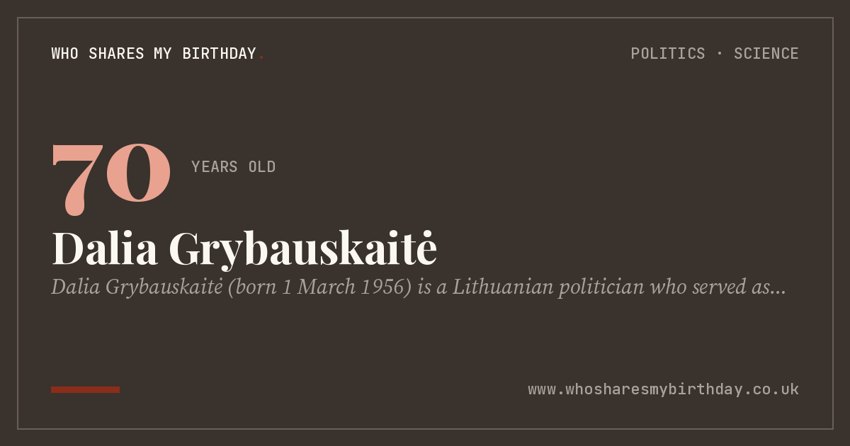 Dalia Grybauskaitė