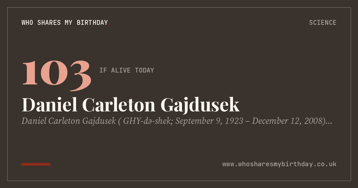 Daniel Carleton Gajdusek