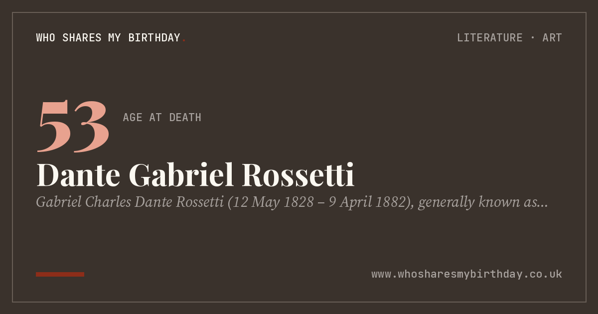 Dante Gabriel Rossetti
