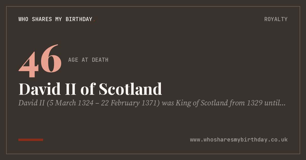 David II of Scotland