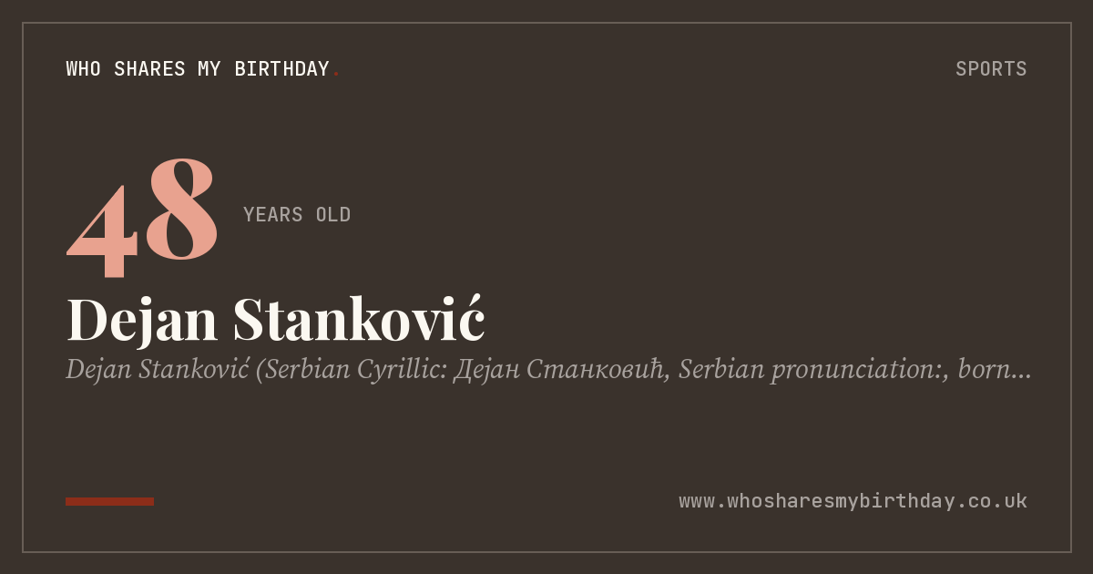 Dejan Stanković