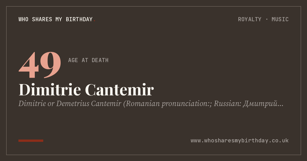Dimitrie Cantemir