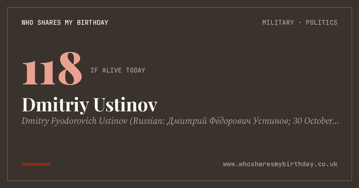 Dmitriy Ustinov