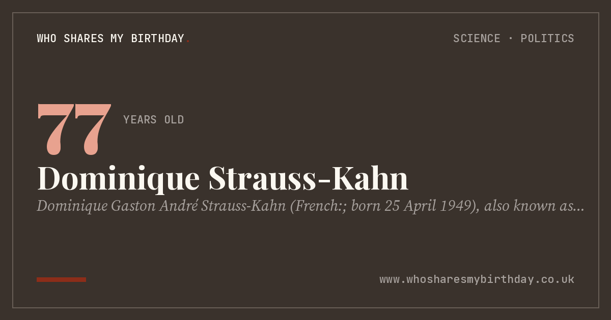 Dominique Strauss-Kahn