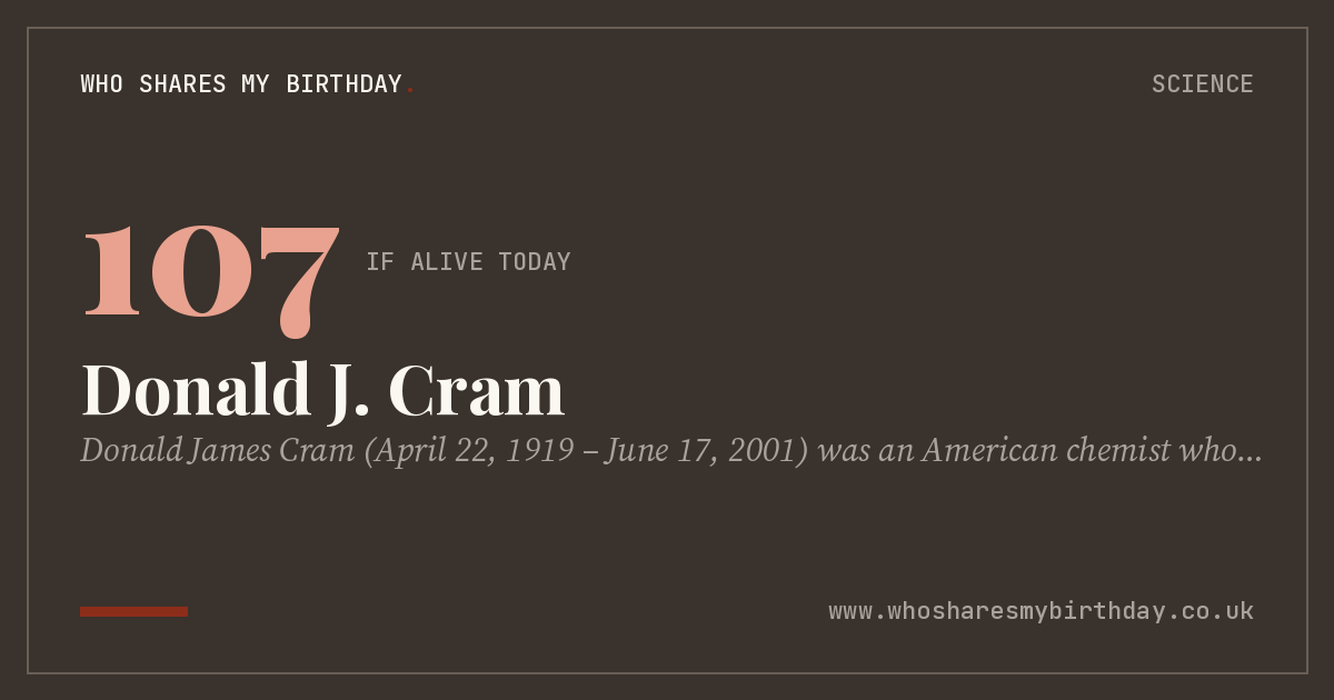 Donald J. Cram