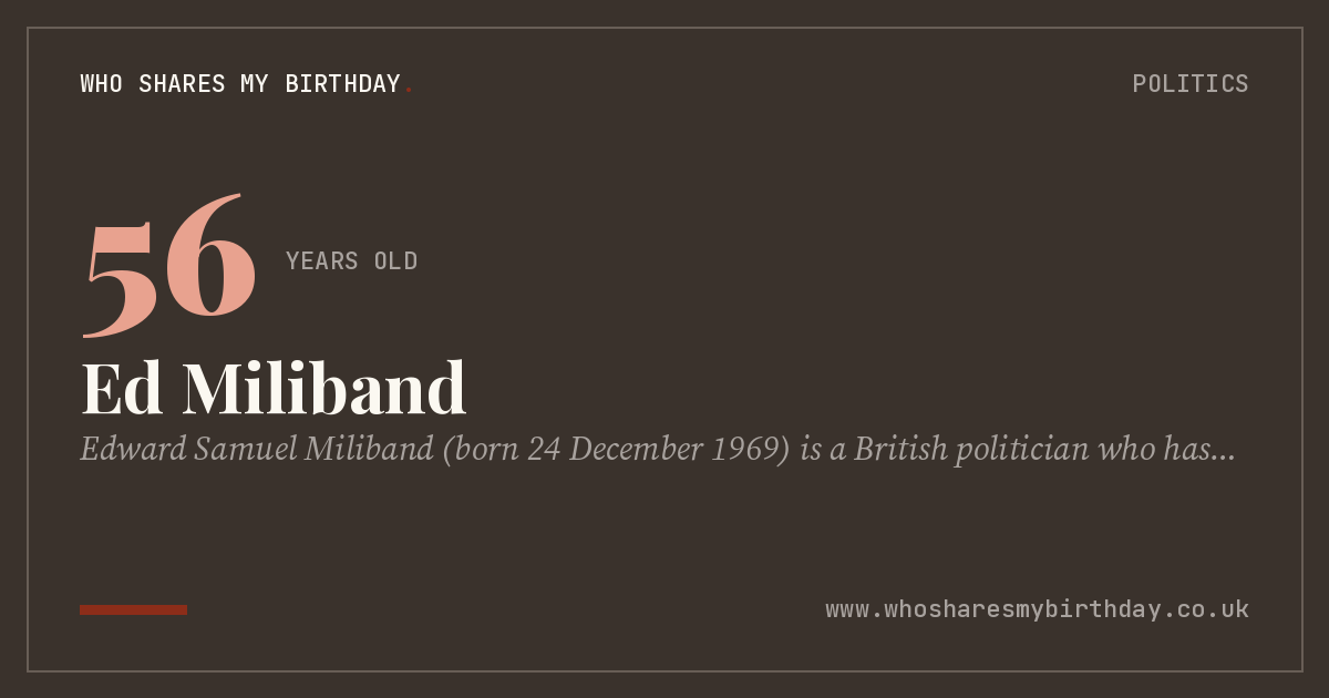 Ed Miliband