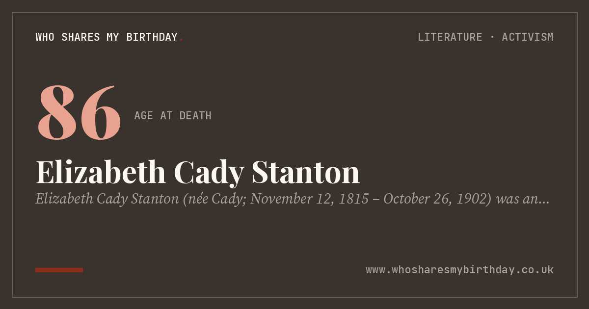 Elizabeth Cady Stanton