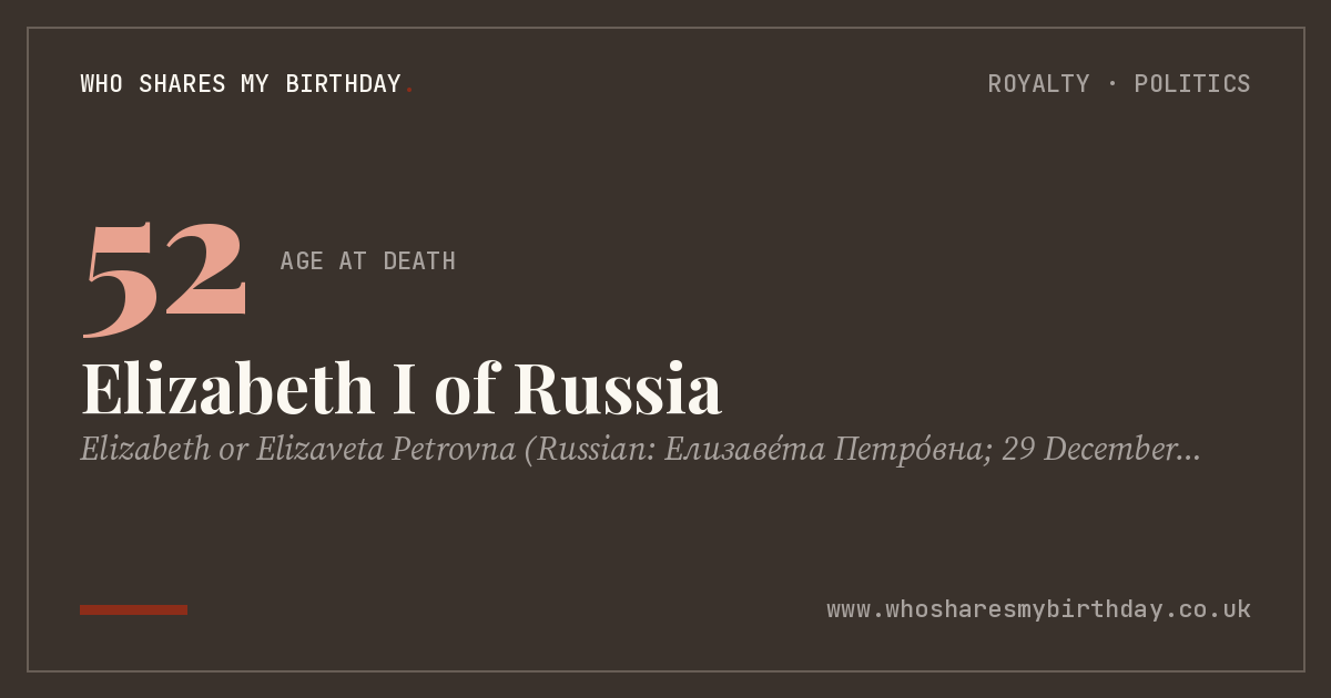 Elizabeth I of Russia