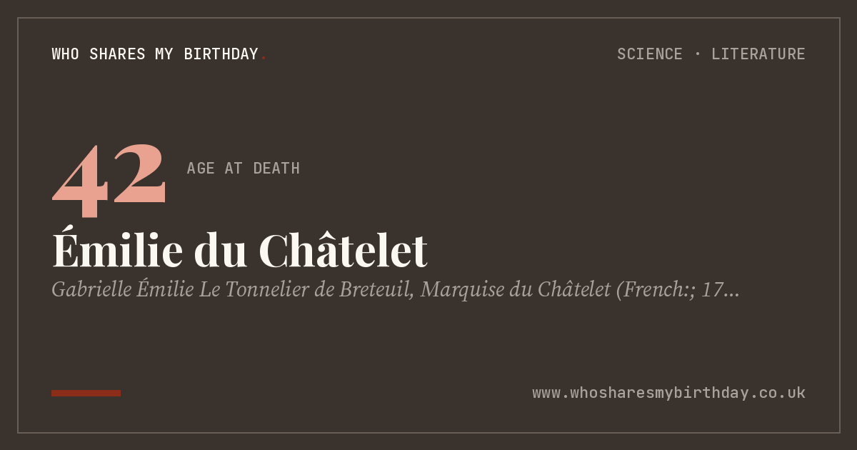 Émilie du Châtelet