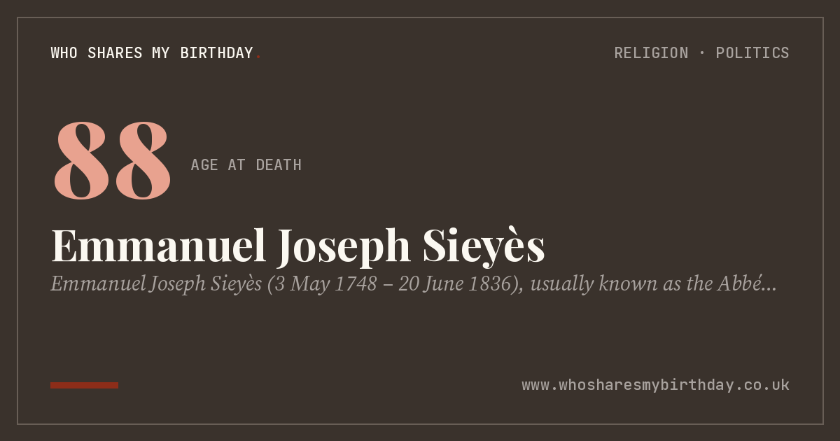 Emmanuel Joseph Sieyès