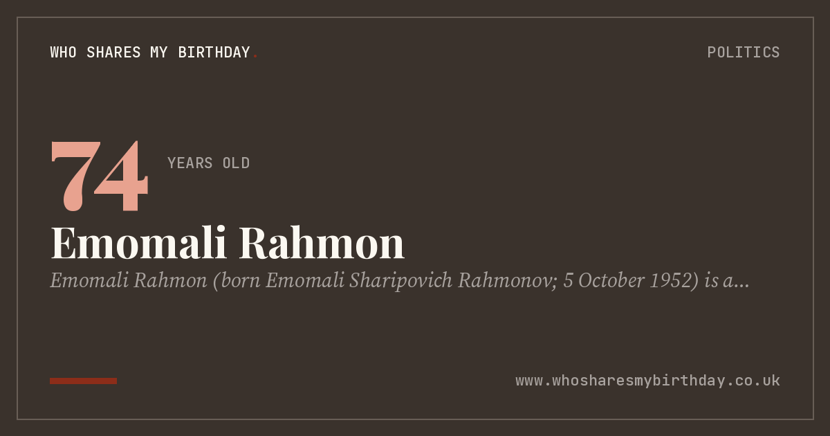Emomali Rahmon