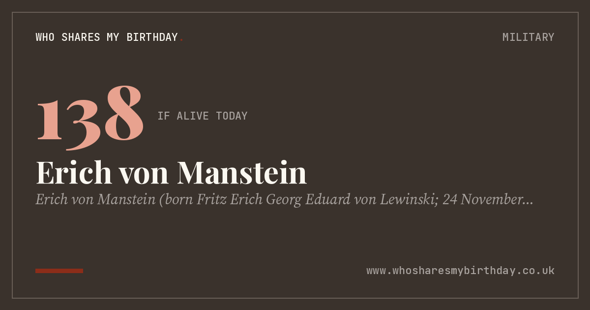 Erich von Manstein