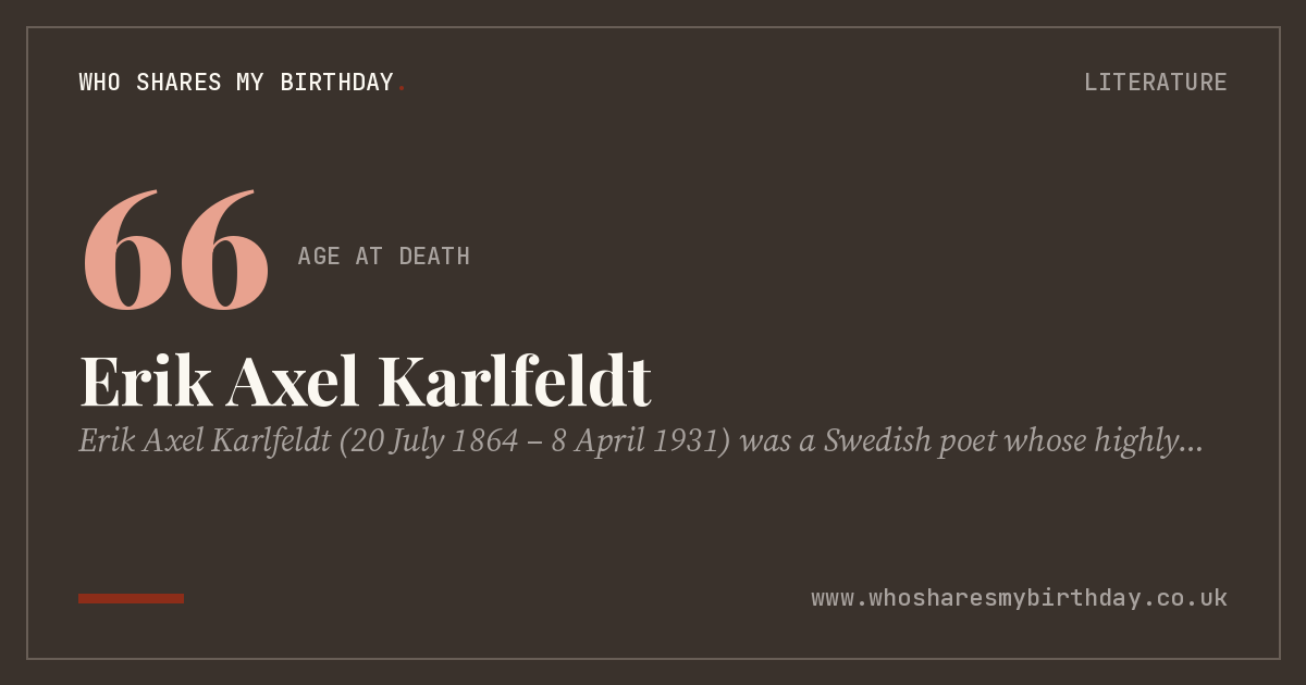 Erik Axel Karlfeldt