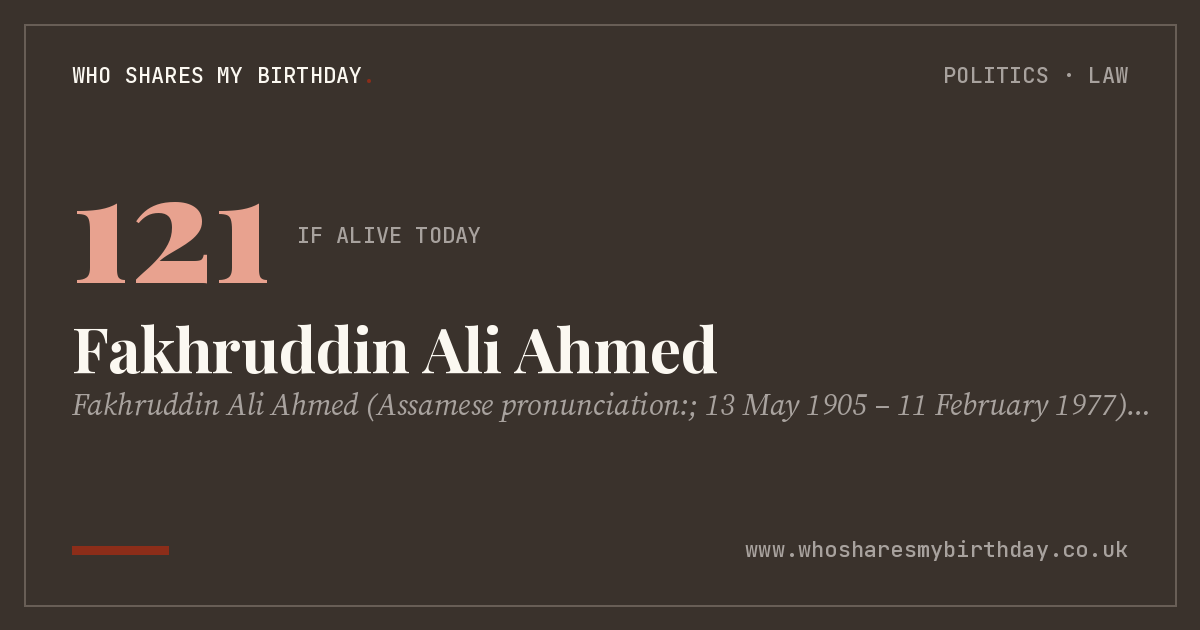 Fakhruddin Ali Ahmed