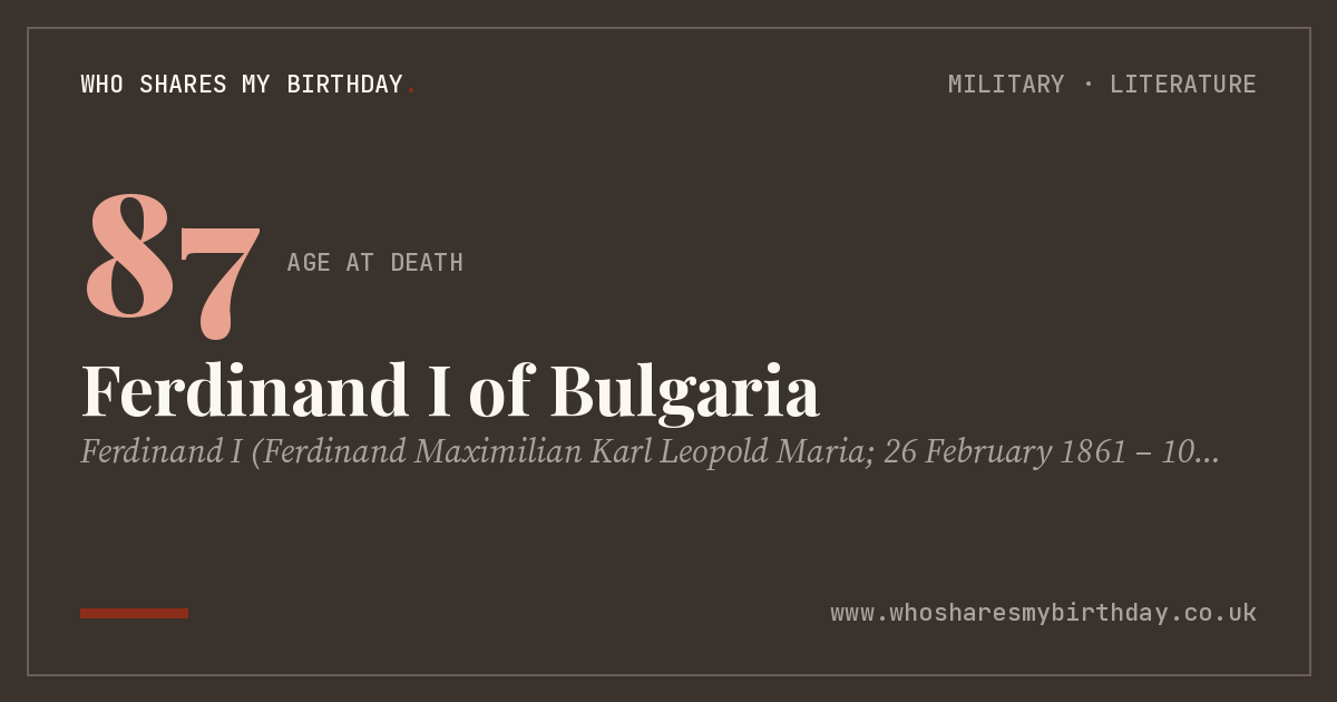 Ferdinand I of Bulgaria