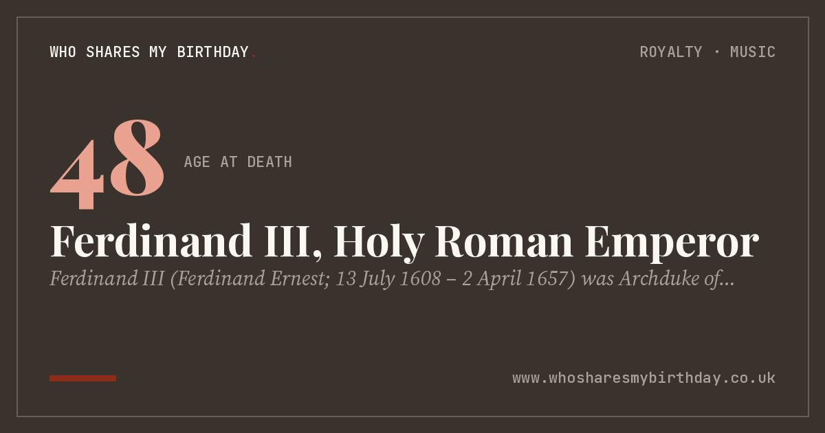 Ferdinand III, Holy Roman Emperor