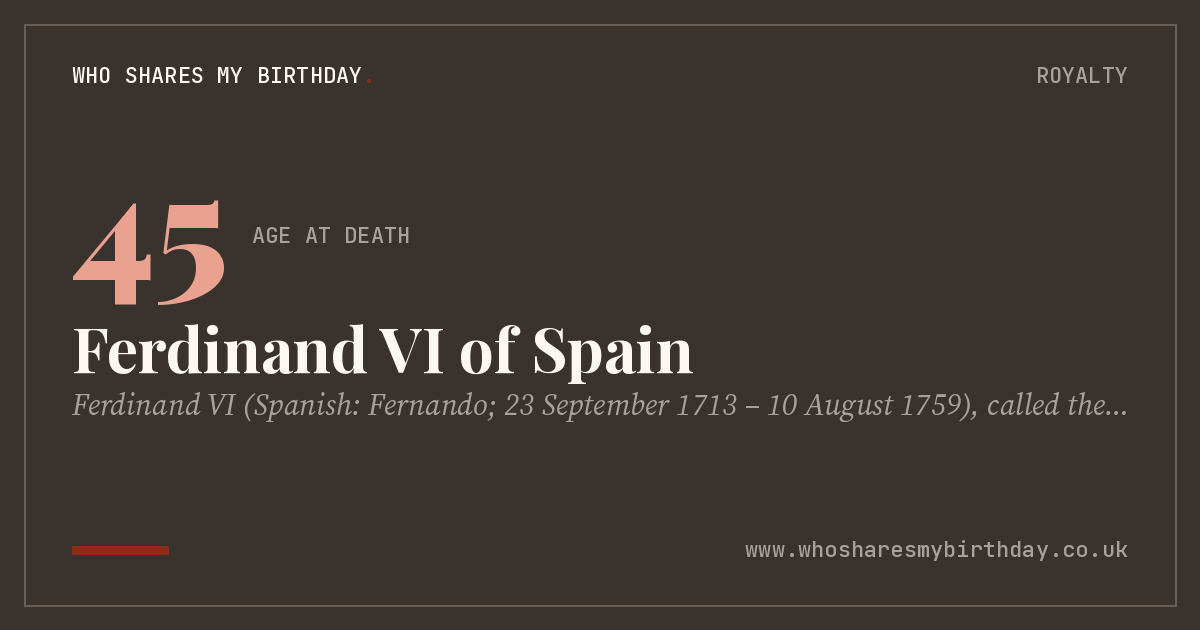 Ferdinand VI of Spain