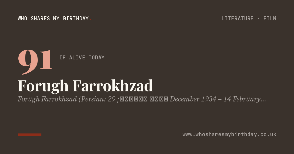 Forugh Farrokhzad