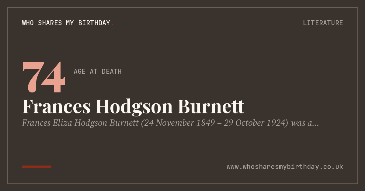 Frances Hodgson Burnett