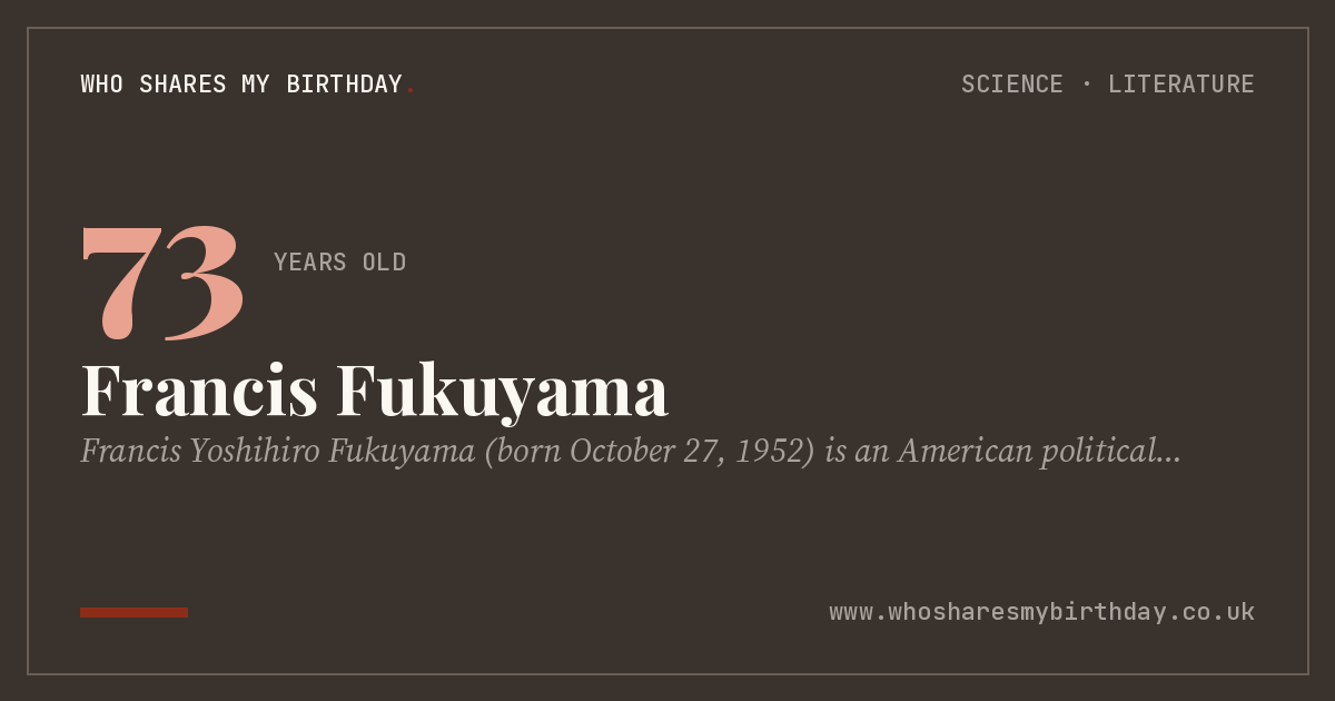 Francis Fukuyama