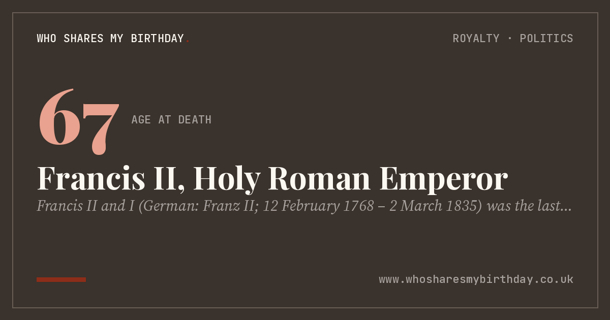 Francis II, Holy Roman Emperor