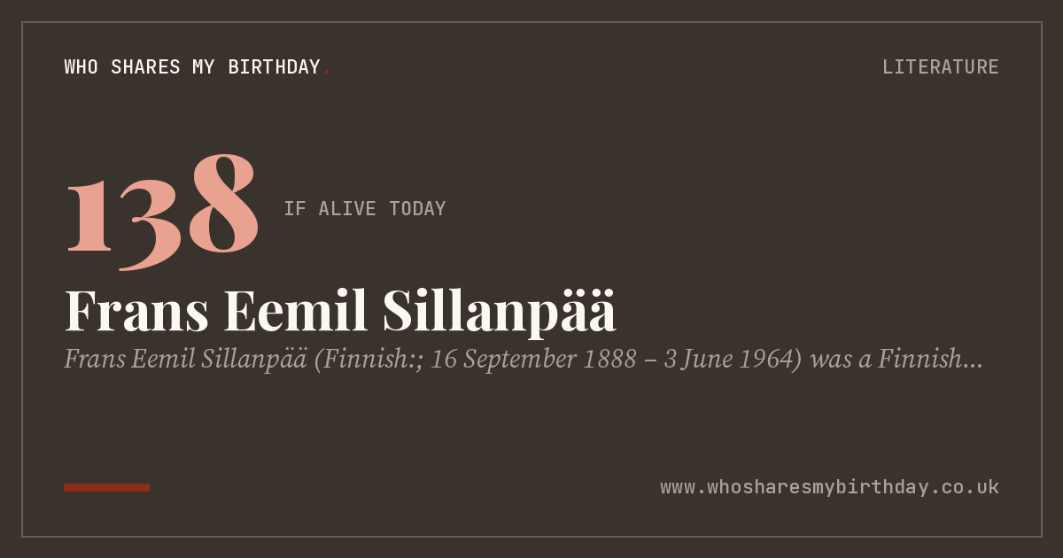 Frans Eemil Sillanpää