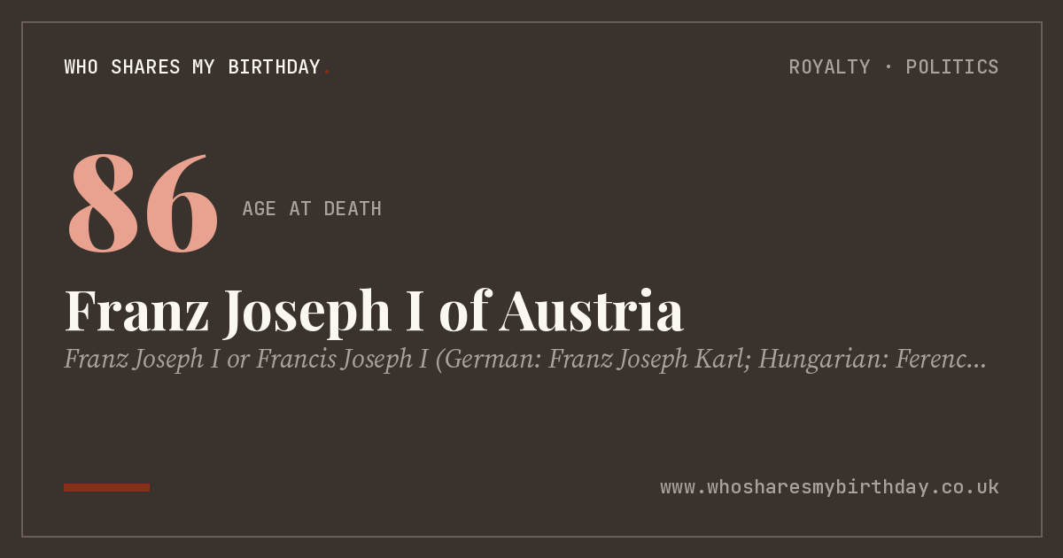 Franz Joseph I of Austria
