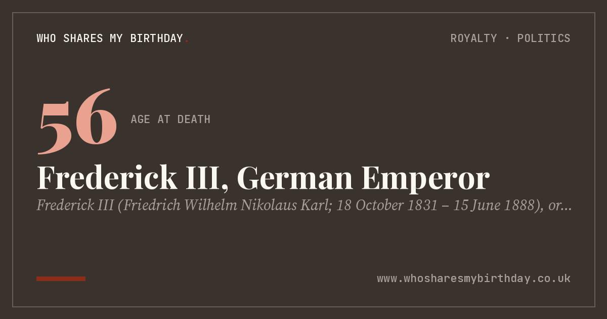 Frederick III, German Emperor