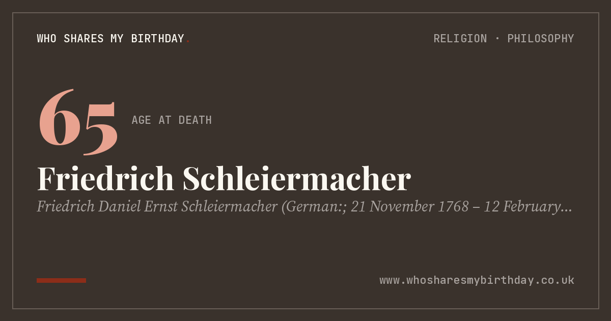 Friedrich Schleiermacher