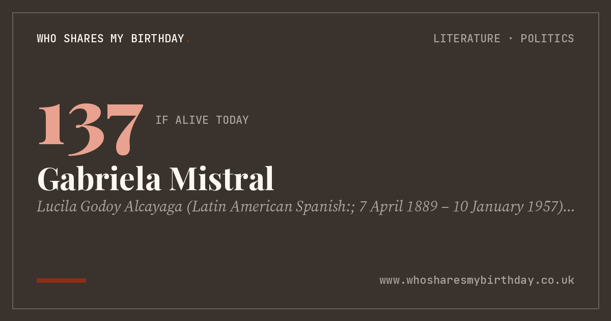 Gabriela Mistral