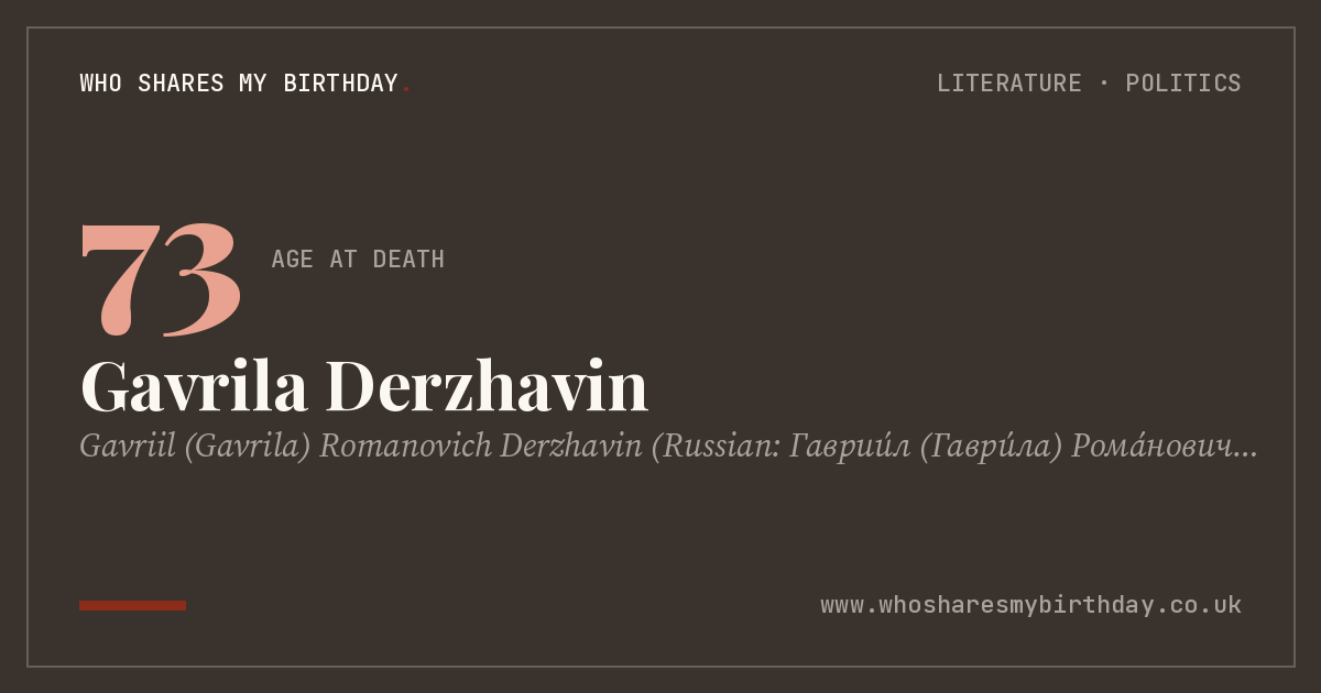 Gavrila Derzhavin