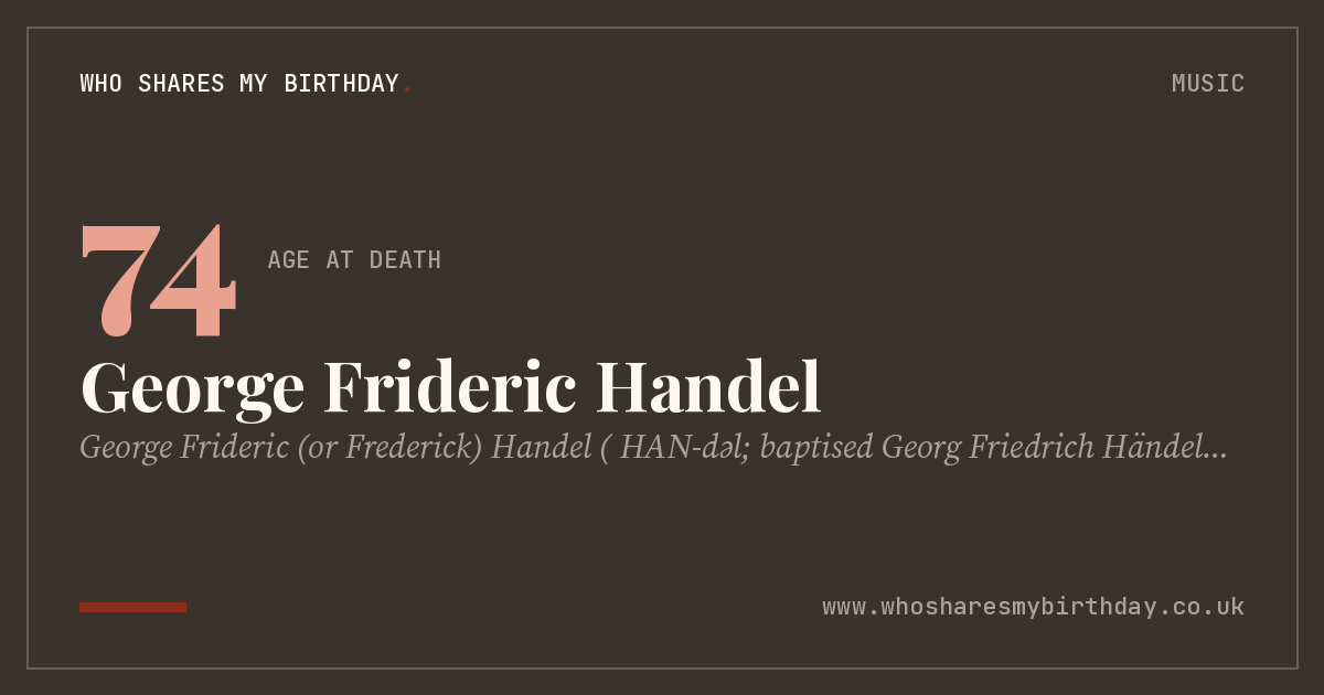 George Frideric Handel