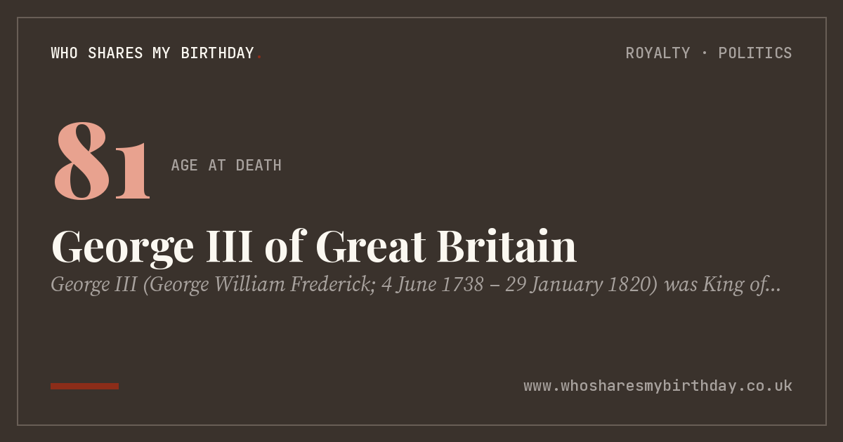 George III of Great Britain