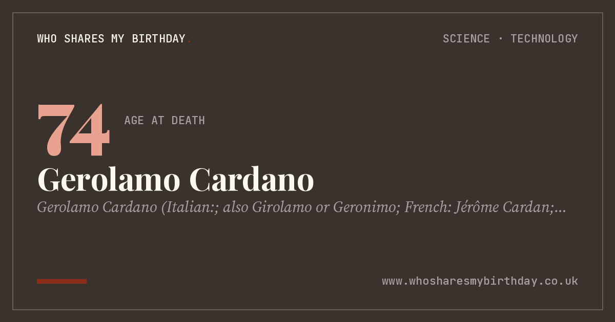 Gerolamo Cardano