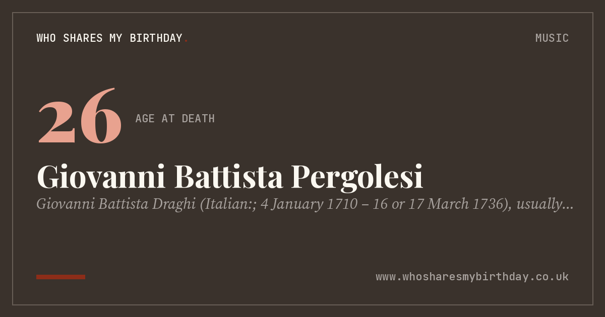 Giovanni Battista Pergolesi