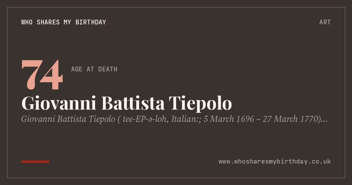 Giovanni Battista Tiepolo