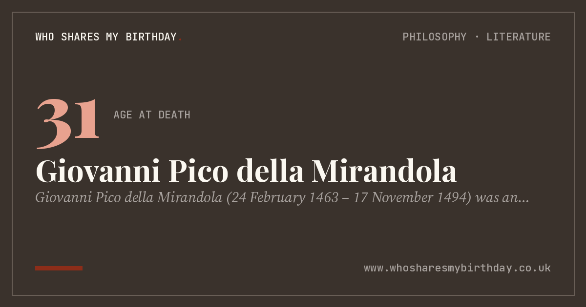 Giovanni Pico della Mirandola
