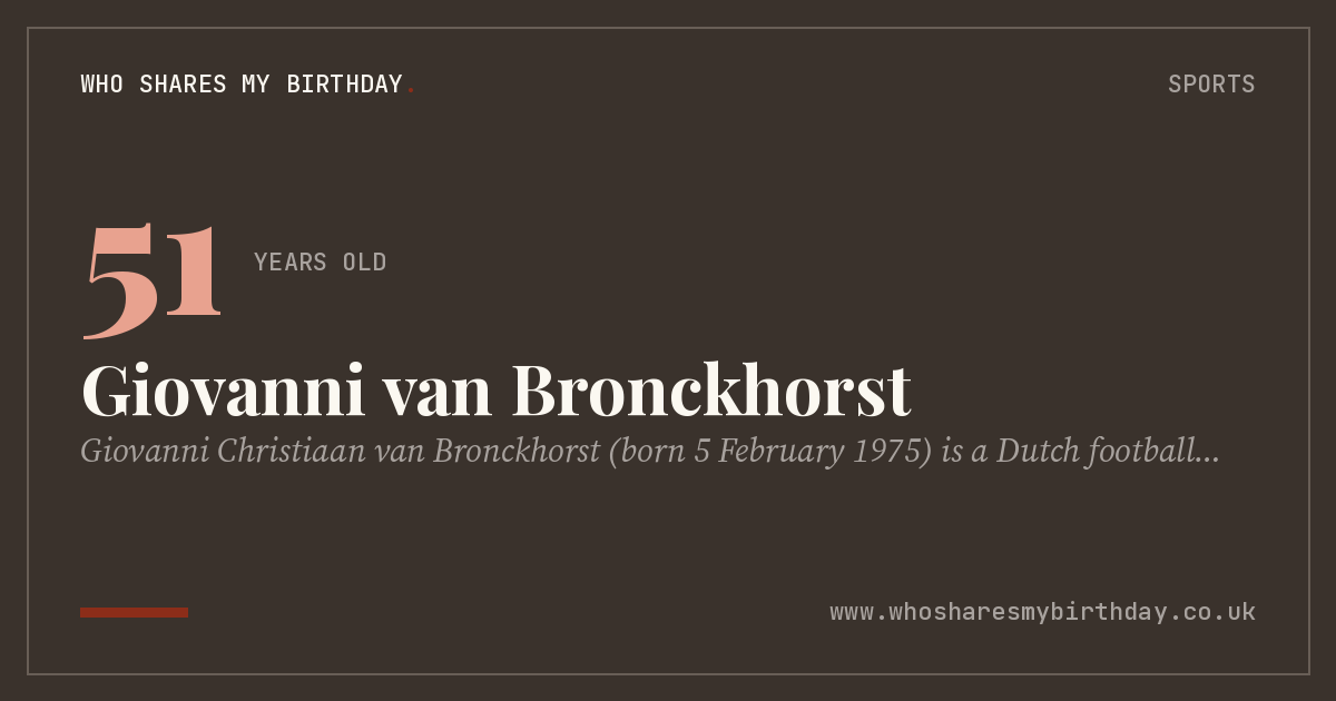Giovanni van Bronckhorst