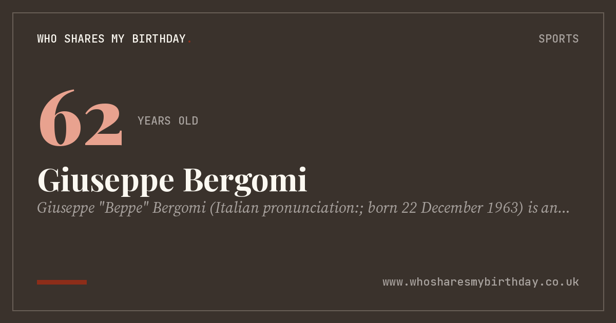 Giuseppe Bergomi