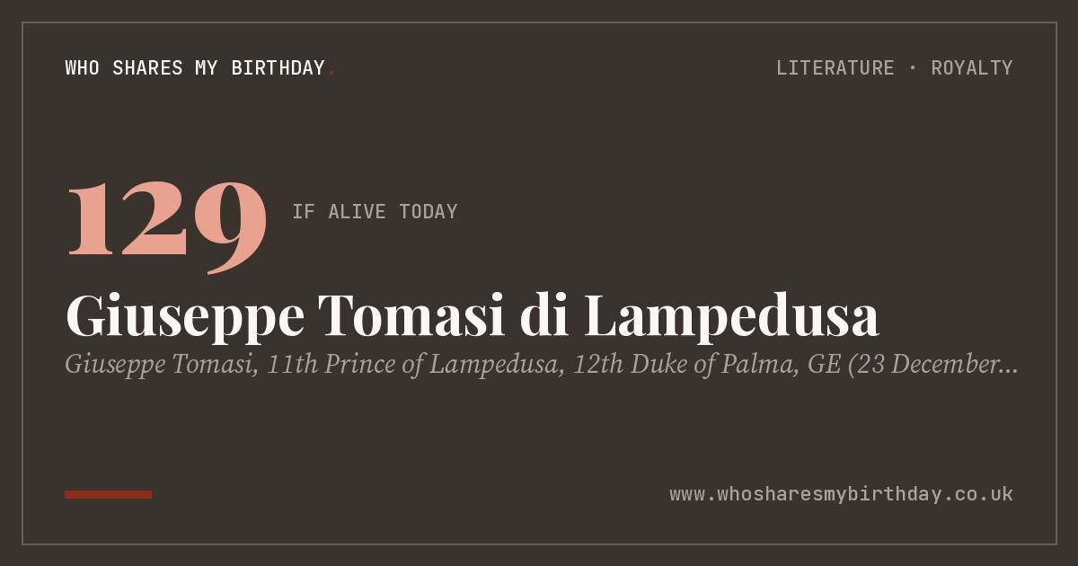 Giuseppe Tomasi di Lampedusa