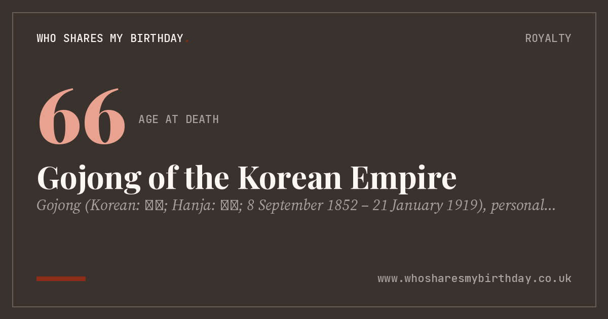 Gojong of the Korean Empire