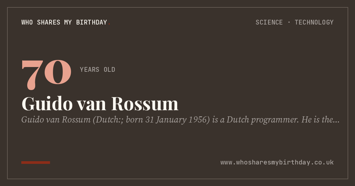 Guido van Rossum