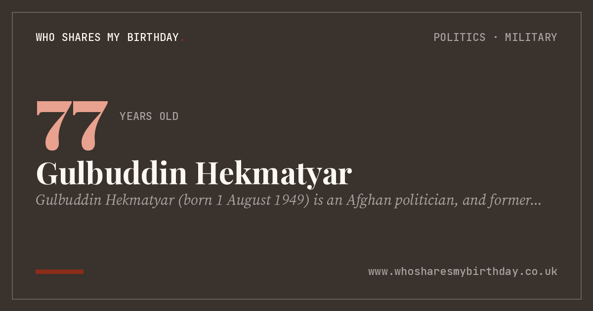 Gulbuddin Hekmatyar