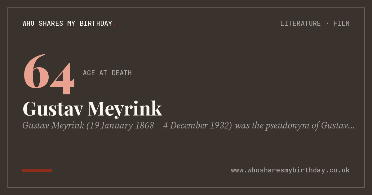 Gustav Meyrink