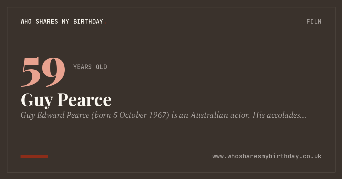 Guy Pearce