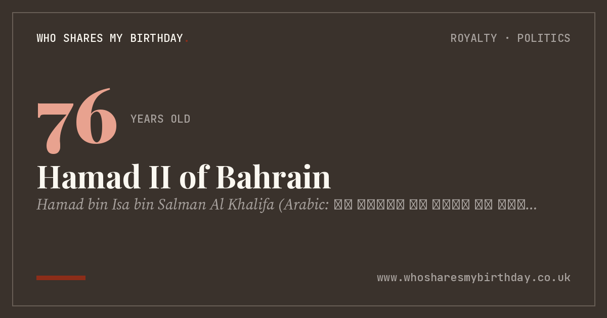 Hamad II of Bahrain