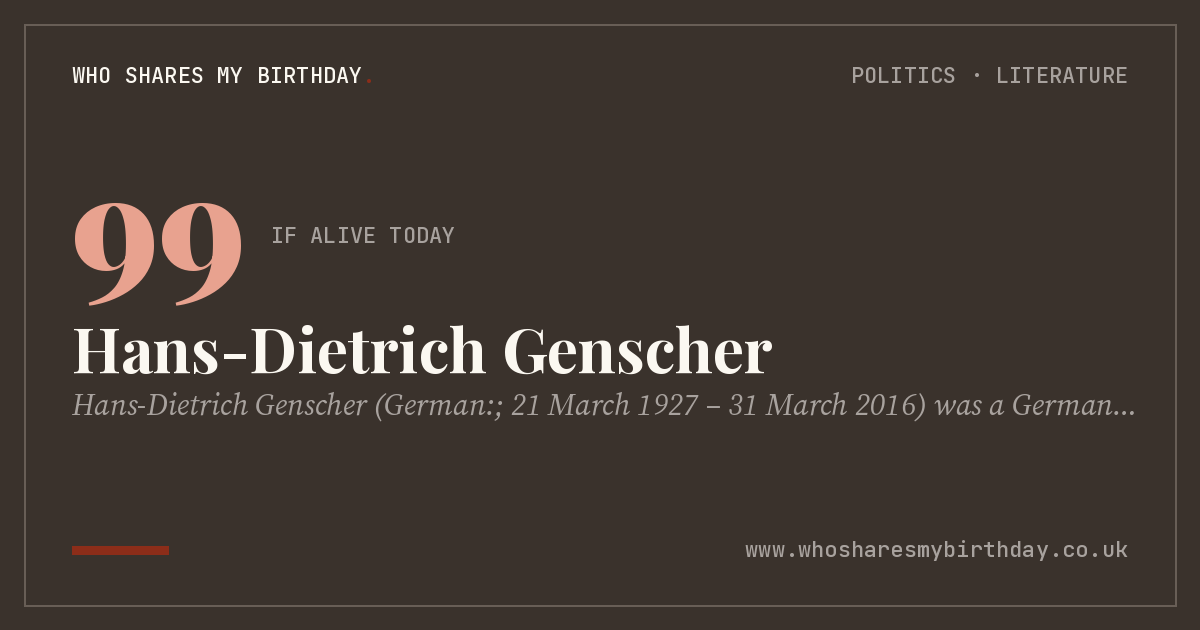 Hans-Dietrich Genscher