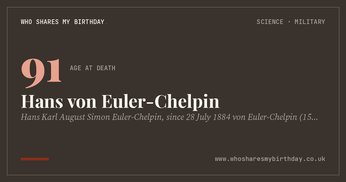 Hans von Euler-Chelpin