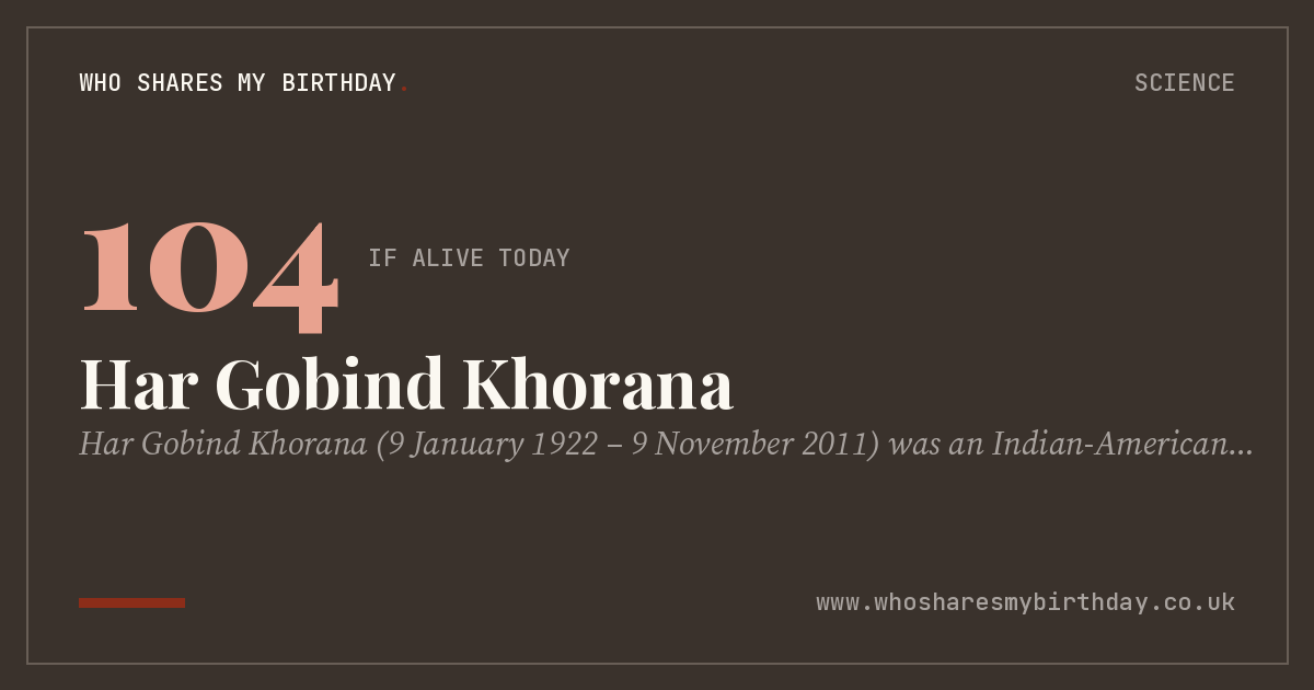 Har Gobind Khorana