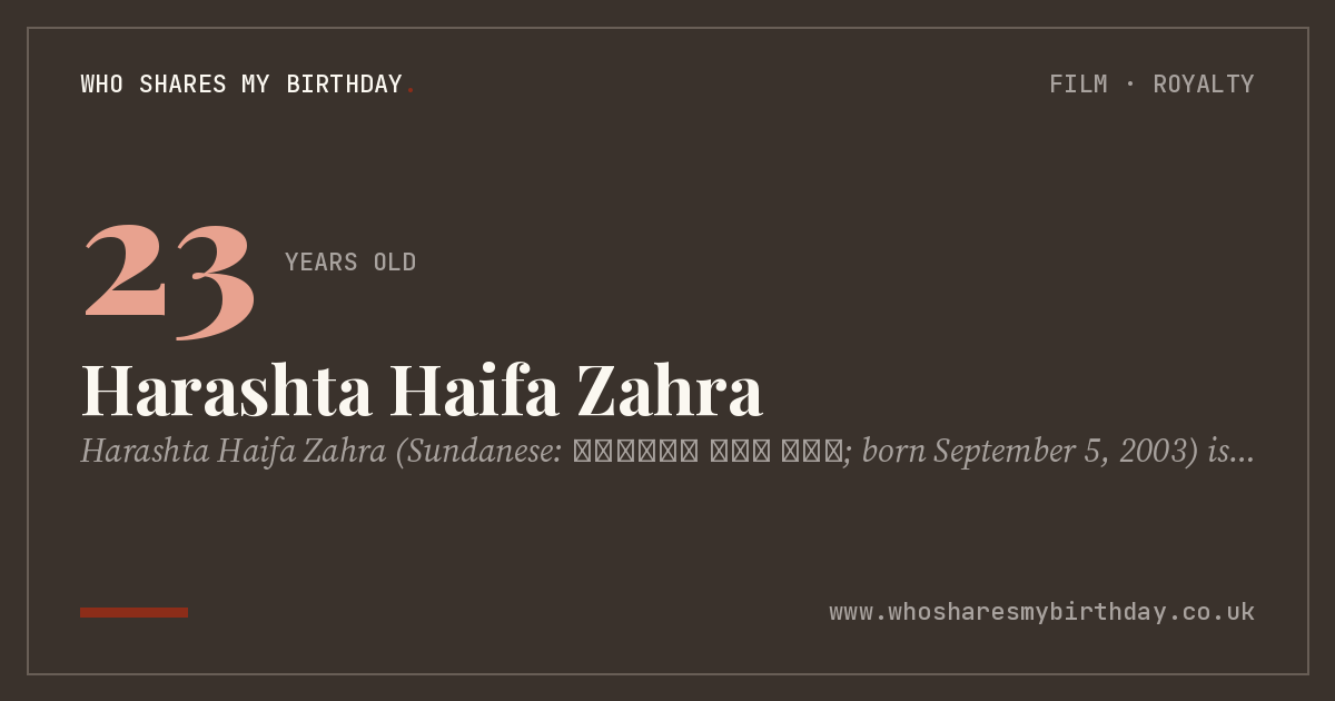Harashta Haifa Zahra